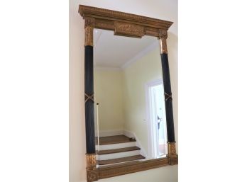Empire Style Fluted Wall Mirror With A Beveled Edge Very Well-Made Quality Piece