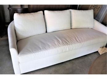 Beautiful Sofa By Bernhardt Furniture Co. With 3 Cushion Pillows  & A Linen Style Fabric Not Stained