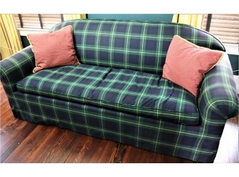 Comfortable Plaid Sleeper Sofa - Great For Your Guest Room