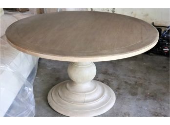 Beautiful Round Farm Style Table Overall Good Condition