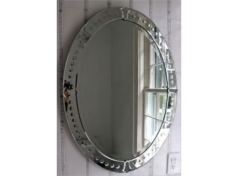 Pretty Oval Shaped Venetian Style Wall Mirror