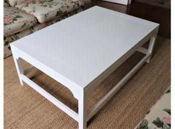 Painted White Coffee Table Nice Size Can Go Well With Any Decor