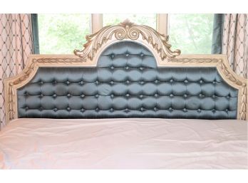 King Size Headboard & Frame With Simmons Mattress No Bedding Included
