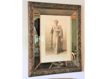 Apollon Musagete Antique Print In Quality Carved Frame Pub. In London By John Coindet 1830