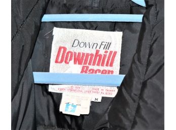 Downfill Downhill Racers Medium Men's Shell 100 Nylon Body Is 80 Down & 20 Waterfowl Feather