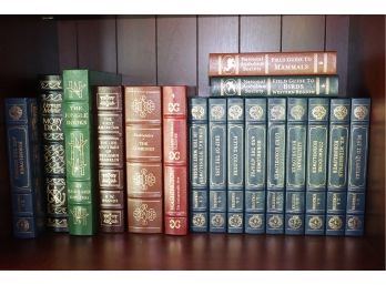 Collection Of Assorted Leather-Bound Books Titles Include Moby Dick, The Jungle Books & C.S Forester Works