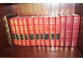 Collection Of Assorted Leather-Bound Books Titles Include The Last Of The Mohicans & Great Expectations