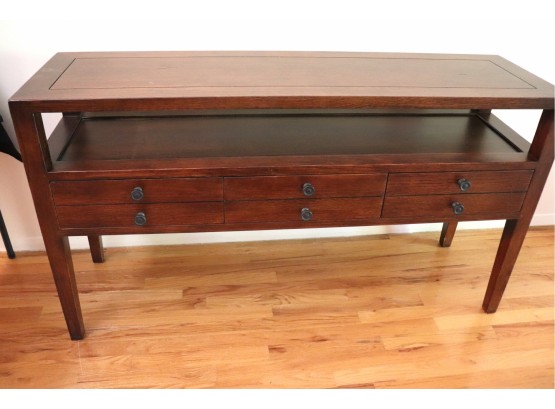 Modern Style Sideboard/Console Table With Open Shelf & 3 Drawers