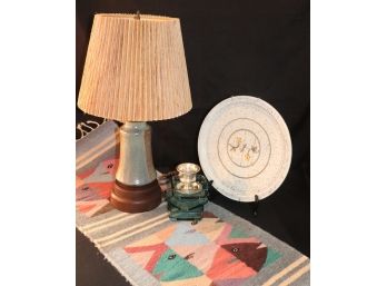 MCM Ceramic Decorative Accessories  Table Lamp, Wall Hanging Plate & More