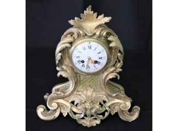 Fabulous Louis XV French Gilded Bronze Clock