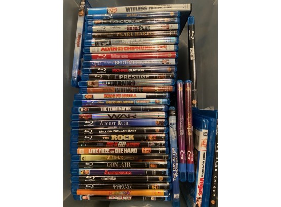 Lot Of Assorted Movie BluRay Discs