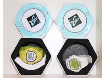 2 Baby G Shock Resistant Watches