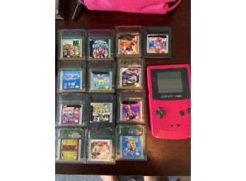 Nintendo Gameboy Color & Gameboy Advance Systems With Games And Travel Cases