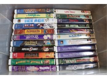 Lot Of Assorted Children's Disney VHS Tapes, Snow White, Pinocchio
