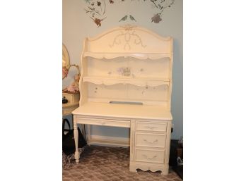5 Piece Girls Ivory Bedroom Set With Decorative Trim From Sobol House Of Furnishings