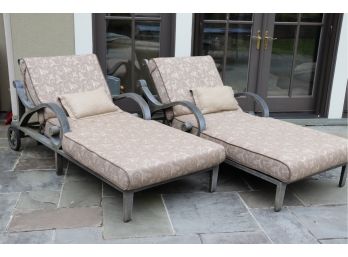 Set Of 2 Cast Classics Outdoor Lounges