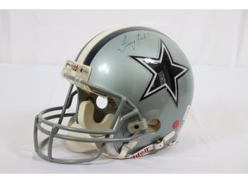Troy Aikman # 8 Dallas Cowboys Autographed Helmet With Collector's Case CBM 1865 Cardboard Memories