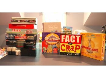 Lot Of Assorted Board Games For Teenagers And Adults Includes Cranium,  Risk, Trivial Pursuit
