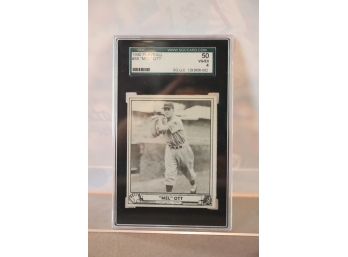 1940 PlayBall #88 Mel Ott Baseball Card SGC 50 VG/EX 4