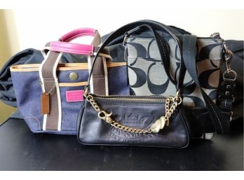 Women's Handbag Lot Including Coach And Juicy Couture