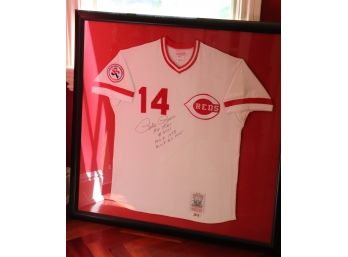 Pete Rose #14  Cincinnati Reds Autographed Mitchell & Ness Jersey