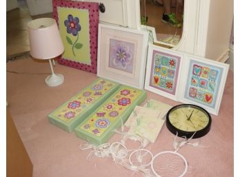 Assorted Lot Of Wall Art And Floral Pictures