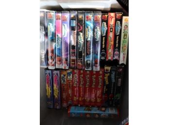 Lot Of Assorted Children's Original Pokemon And Power Ranger VHS Tapes