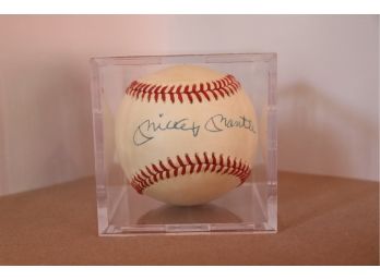 Mickey Mantle New York Yankees Autographed Baseball