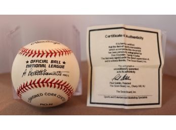 Sandy Koufax And Don Drysdale Autographed Baseball With COA
