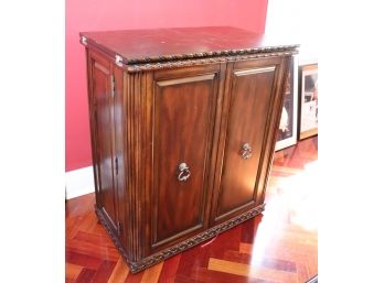 Wood Bar Cabinet With Fold Out Top