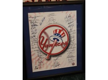 New York Yankees Poster By Photo File 2004 With Assorted Players Autographs MLB- DB586145873