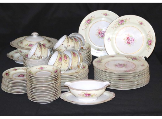 Beautiful Set Of Maruichi China With Floral Detail  Occupied Japan