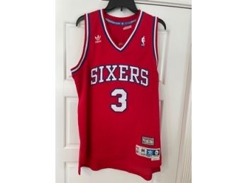 .Allen Iverson Philadelphia 76'ers Number 3 2002-03 Adidas Jersey Size Medium Length  2