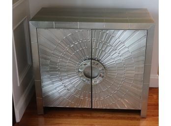 Contemporary Jonathan Adler Console With Shell Abalone Handles, Stylish Piece