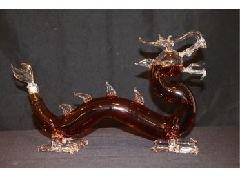 Ornate Dragon Decanter Really A Beautiful Piece Contents Not Included