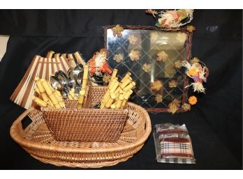Stainless Bamboo Style Flatware, Decorative Flasks, Wicker Basket , Folding Baskets By Chopstick Art & Fun