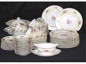 Beautiful Set Of Maruichi China With Floral Detail  Occupied Japan