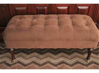 Charles Stewart Hickory North Carolina, Tufted Ottoman On Casters