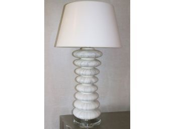 Beautiful Contemporary Blown Glass Lamp On A Lucite Base
