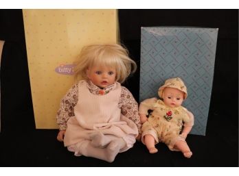 Vintage Dolls Includes Madame Alexander Baby Doll 1977 In Floral Outfit & Baby Love Doll
