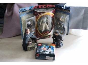 Collection Of The Lord Of The Rings Action Figures Set