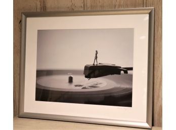 Signed Framed Black & White Photograph By Diane Luger