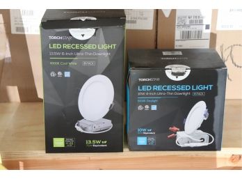 Set Of Two 6-pk LED Recessed Lights By Torchstar