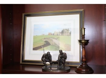 Old Course St. Andrews' By Graeme W. Baxter, Final Put & Candlestick Signed Genesis Limited/2500