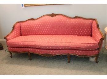 French Louis The 15th Style Settee With Custom Upholstery