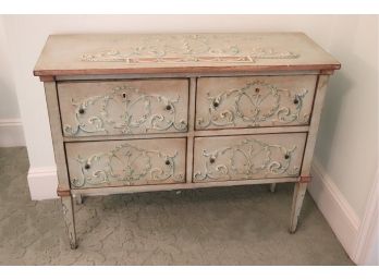 Julia Grey Romantic Painted Chest Painted On Inside As Well