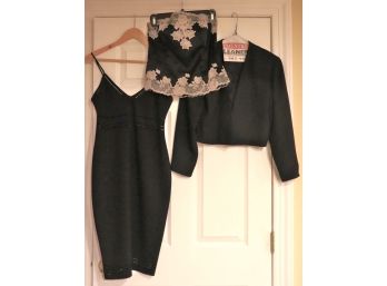 Womens Clothing Likely Dress Size 6, Silk Bustier, Josie Natori & Small Black Blazer By Nicole Miller