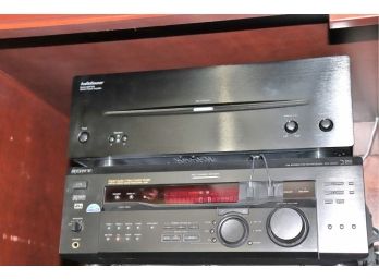 Audio Source Stereo Power Amplifier Model Amp 300 & Sony Digital Audio Video Control Center STR-DE845