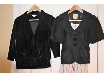 Womens Clothing Includes Nanette Lepore XS Jacket With Blouse & Elegant ROI Size Small Velour Jacket
