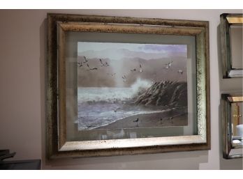 Beautiful Seascape Print Artist Is Noted On Corner